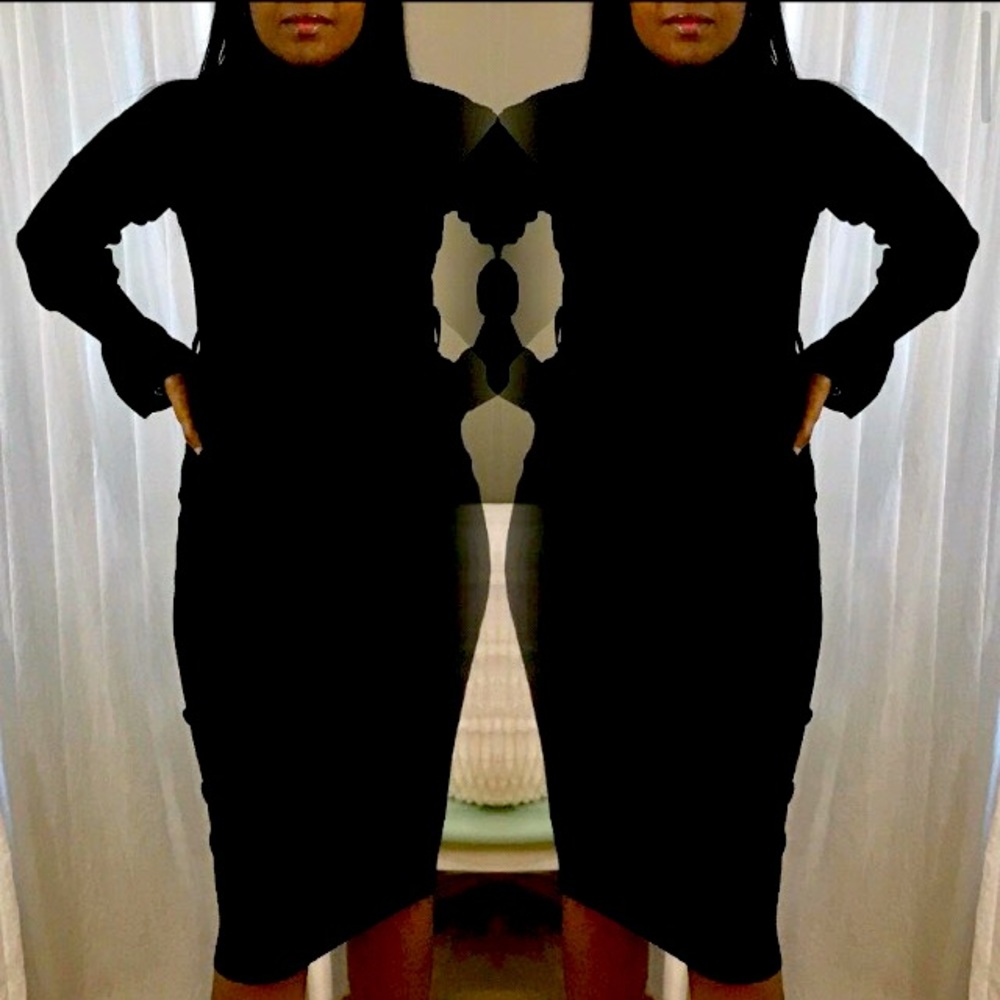 Luxurious Beautiful Winter Little Black Dress